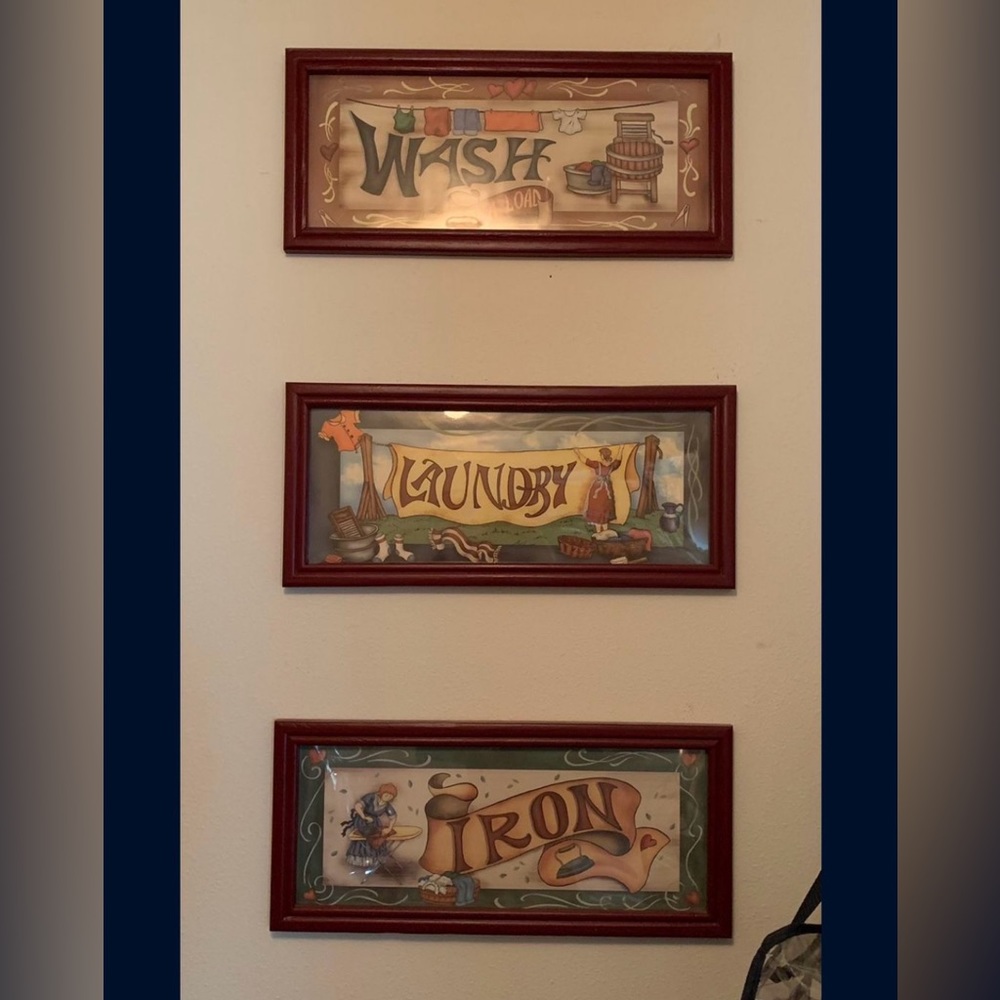 Set of 3 Laundry Room Pictures